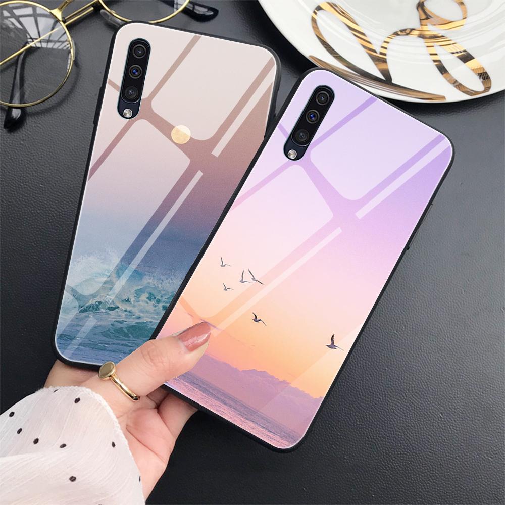 Sunrise Scenery Phone Case For Samsung Galaxy A52 A70 A71 A73 A53 A13 5g A03 A72 A22 A21s A03 Core A42 Tempered Glass Cover