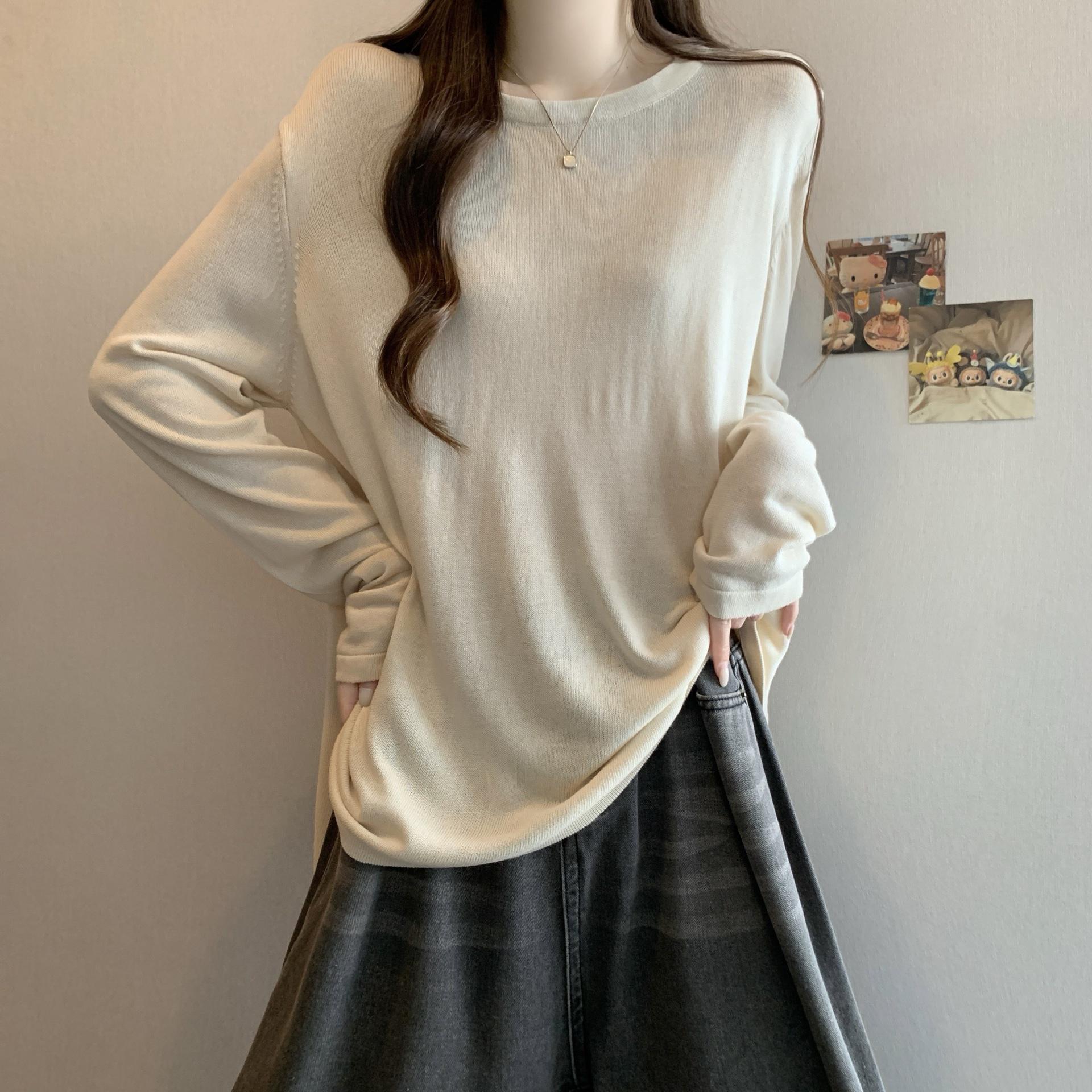 

Women s Plus Size Soft Round Neck Summer T-shirt - Elastic, Lightweight, Versatile, Sun Protective Knit XXXL абрикосовый