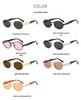 Elegant Oval Frame Women's Sunglasses: High-End, Luxury Sun Protection in European & American Fashion.