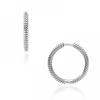 Pandora 299532c00 Moment Charm Hoop Silver Earrings