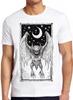 Mothman Tarot Weird Strange Unusual Cryptid Cryptozoology Tarot Unisex Men Women Gift Cool Cult Movie Music Fashion Top Tee T Shirt 2645