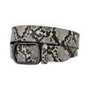 All Matching Leopard Pattern Belt for Women and Girl Simple Rectangle Buckle Waist Belt for Blouses Dresses and Coats