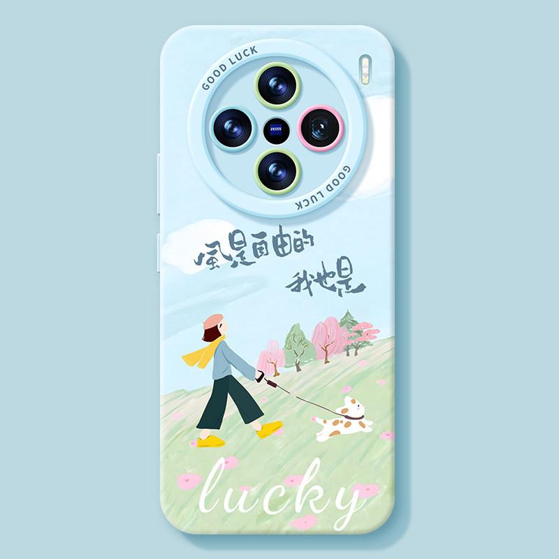 Summer Mobile Phone Case for Vivox300pro Free Girl X200/100ultra Silicone S20 Lanyard Case