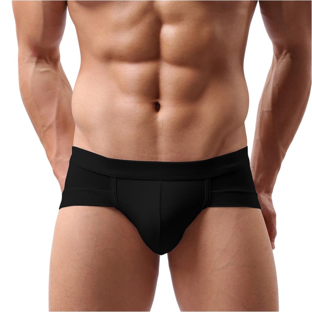 Men's Underwear,briefs, Men's U-shaped Bags, Anti-clogging, Low Waist, Solid Color