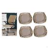 4Pieces Stretch Velvet Covers Universal Decor Khaki