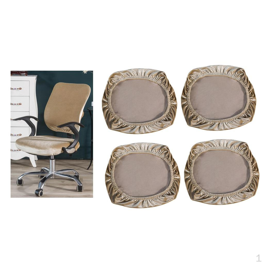 

4 шт. Бархатные чехлы стрейч Универсальный декор Хаки