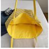 Striped Canvas Double-sided Usable Bag, Tote Bag, Casual Shoulder Bag, Large Capacity Shopping Bag