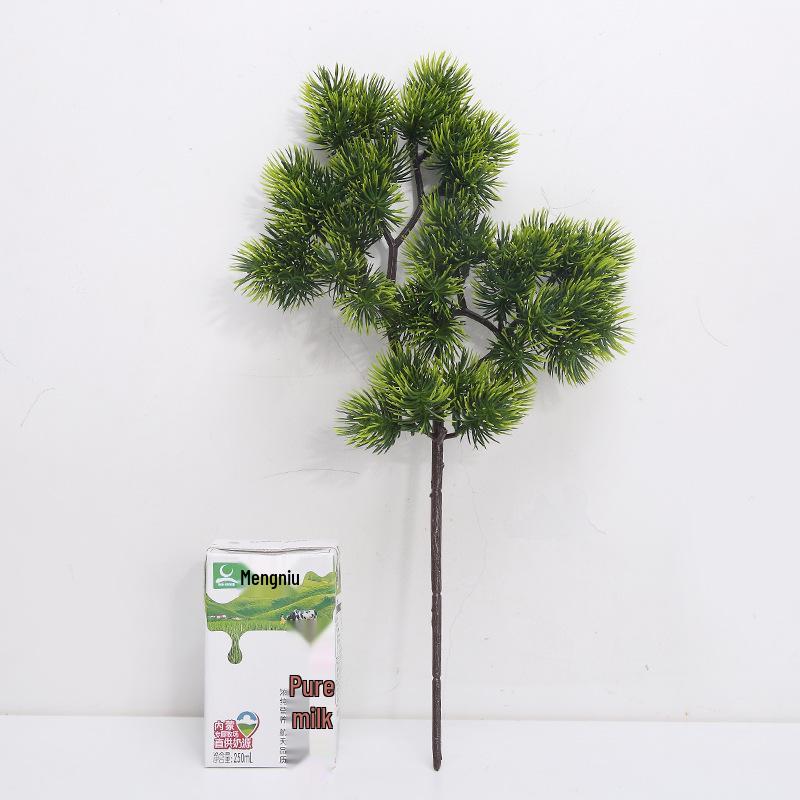 Ramură Artificială de Pin cu Frunze de Arțar și Accente de Chiparos