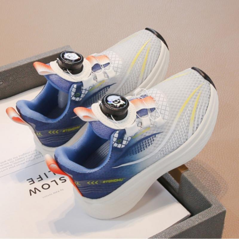 Children's Lightweight Sports Shoes Breathable Hollow Casual Shoes Boys' Single Mesh Shoes Soft Sole Non-slip Running Shoes