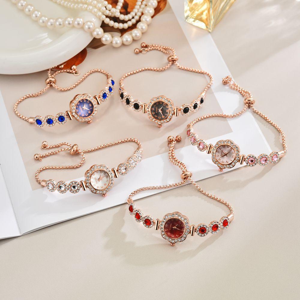 Watches Bracelet Rhinestone Women Crystal Chain Quartz Watch Wristwatch