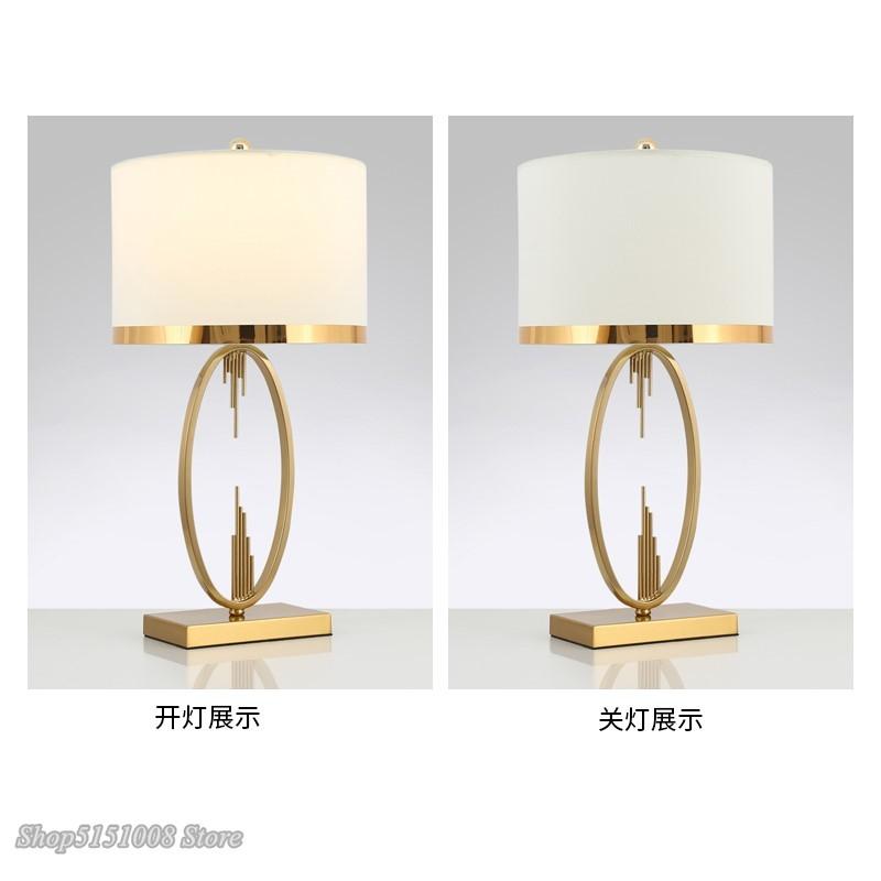 Modern Metal Pipe Shape Table Lamps Nordic Living Room Home Decor Lamp Fabric Bedroom Lamp Luminaire Home Decoration Desk Lamp