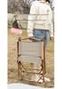 Kermit Portable Steel Camping Armchair with Backrest for Outdoor and Beach