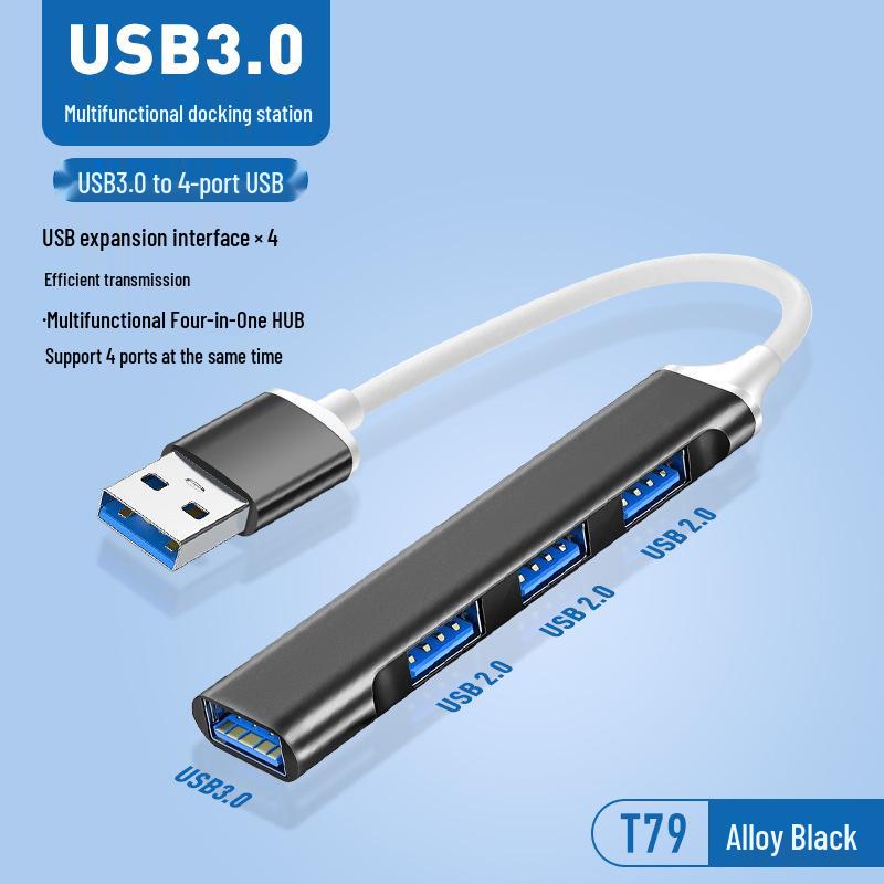 4-in-1 USB-C Multi-Function Docking Station Splitter Hub