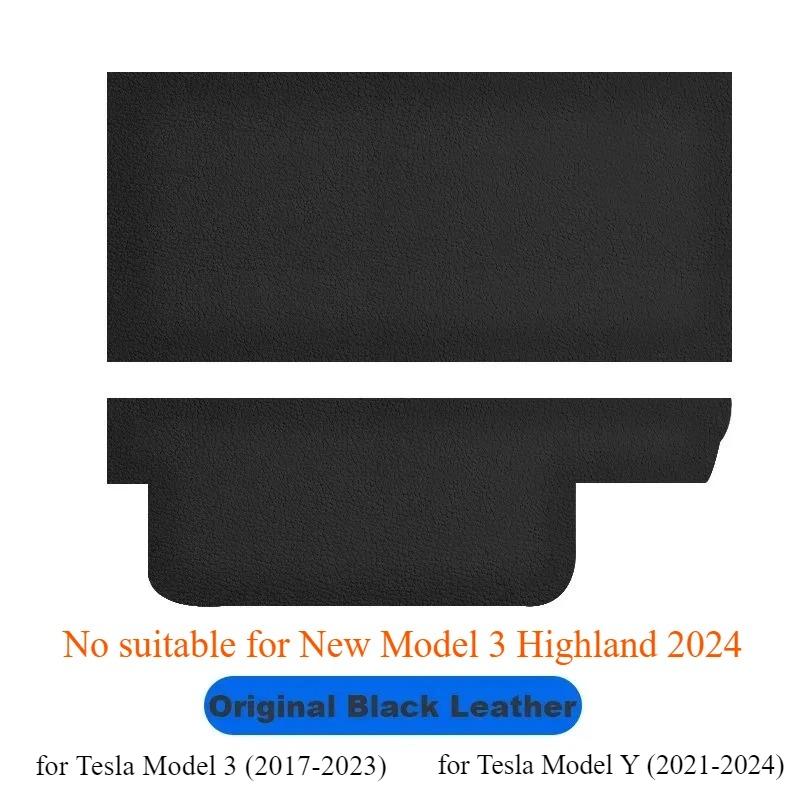 

Carbon Fiber Glove Box Cover Leather Stickers for Tesla Model 3 2025-2025 Car Accessories Copilot Anti Kick Protection Patch