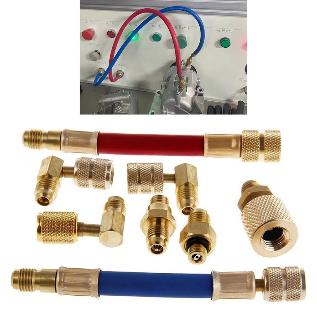 Convenient 90-Degree Adapter R134A R12 Car Air Conditioner Refrigeration Converting Adapter Perfect for Better Cooling