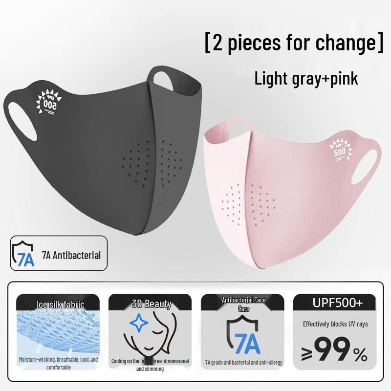 2025 Women's Anti-UV Ice Silk Full Face Sunshade Mask with Eye Protection - Breathable Summer Design