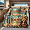 Foxthemed Rv Customize Your Name Blanket Soft Cozy Lightweight For All Seasons Perfect For Travel Camping Picnics Sofas Rvs Beds Living Rooms And More