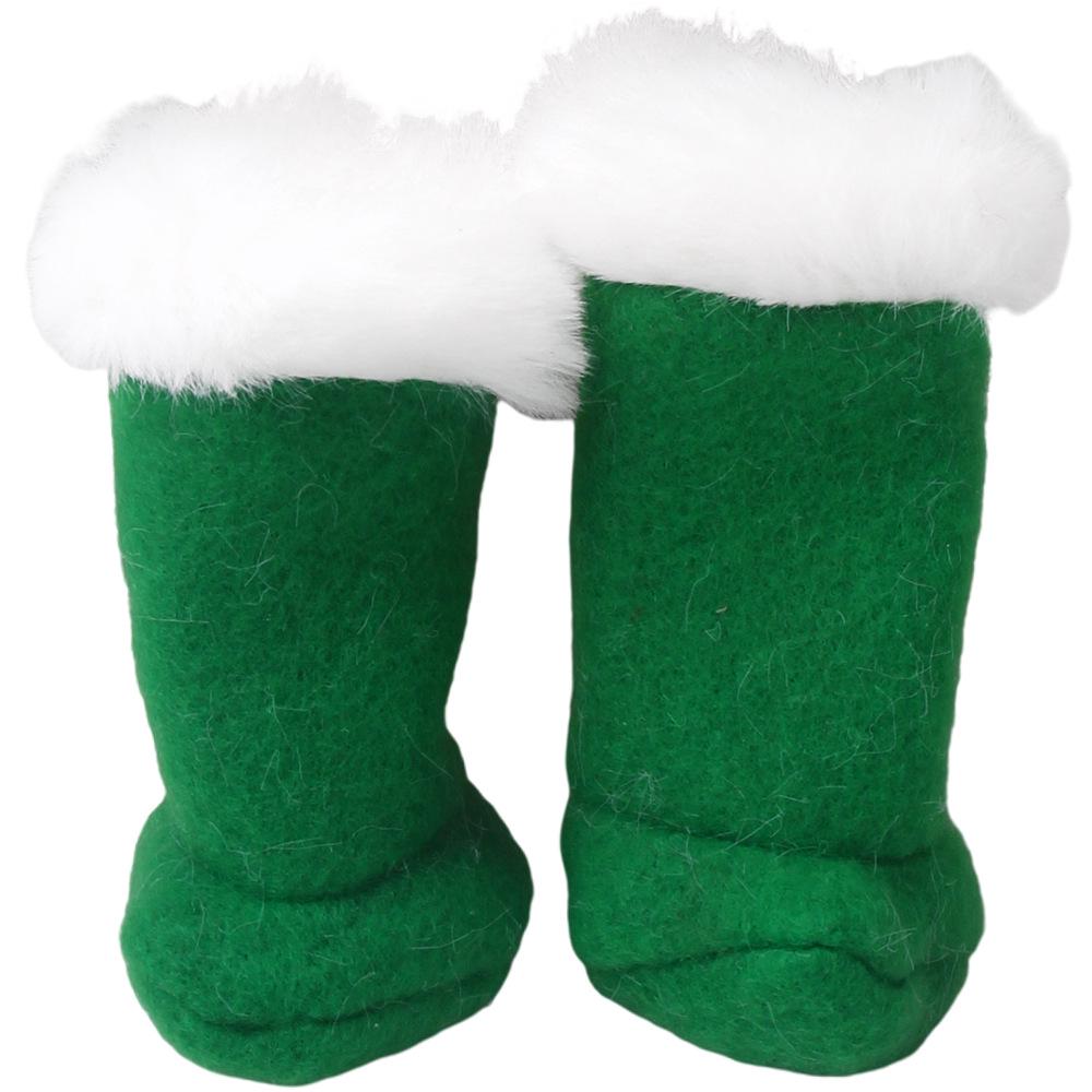 

Рождественский эльф Кукольная одежда Юбка Брюки Толстовка Детская игрушка Аксессуары Подарок на день рождения зелёный