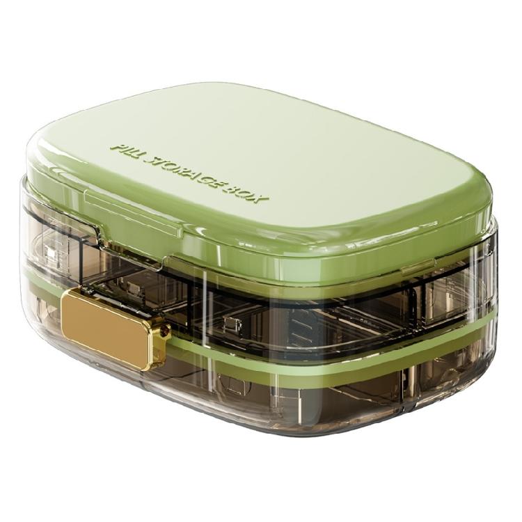 Practical 10 Cell Medicine Organizer with Tight Seal Home Office Pills Organizer to Prevent Leaks and Spills