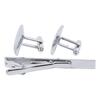 Tie Clips and Cufflinks Durable Exquisite Classic Cufflinks with Tie Clip Set for Men