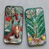 Lucky Painted Horse Pattern Chinese Style Phone Case For iPhone 15 14 Pro Max Plus 17 16 Pro Max 13 Mini 12 11 Pro Max Back Case