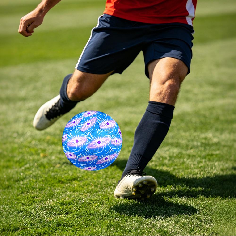 1pc Cosmic Energy Burst Size 5 Soccer Ball Professional Match Training Football Indoor &Outdoor Sports Ball Lightweight Durable C6567