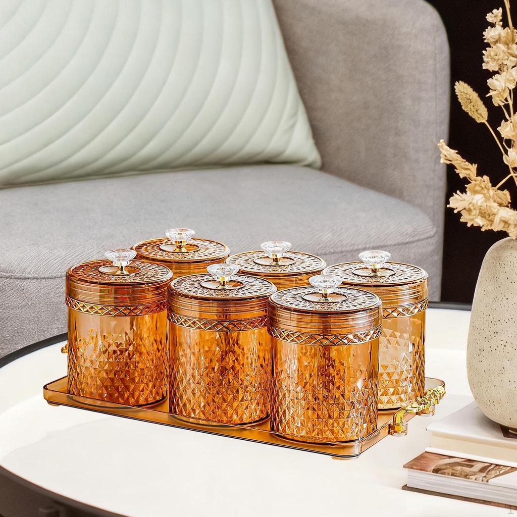 Food Storage Container Gadget Cabinet Coffee Bean Airtight Lid Drawer Rack Reusable Tin