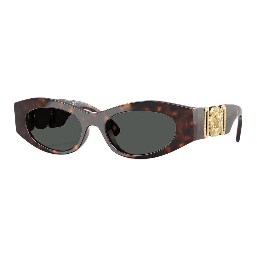 Versace Full Frame Design Injected Hardware Cat Eye Sunglasses Women sunglasses Brown O4480U-O1088751 51,Brown