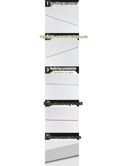 15 Lavida Rear Bumper Trim: Anti-Scratch, Collision-Resistant, Bright Strip Modification Accessory