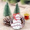 Christmas Pendant Wooden Christmas Tree Ornaments Xmas Hanging Pendants for Home Room Party Decor 2025 New Year Gift Accessories