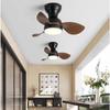 22/29 palcový minikoridor Smallhouse DC motorové stropní ventilátory s dálkovým ovládáním Niklový stropní ventilátor s LED světly Moderní