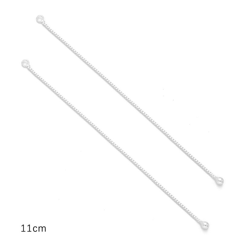 

2шт медная цепочка для DIY ожерелье браслет серьги ювелирные изделия аксессуары для рукоделия style 07 серебряный