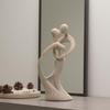 Couple Sculpture,Modern Abstract Resin Kissings Lovers Statue Ornament for Living Room Coffee Table Shelf Accent Decors