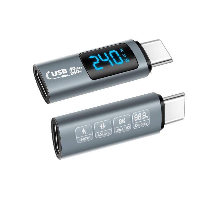 

Адаптер дисплея USB4 240 Вт з моніторингом напруги, 40G повнофункціональний Type-C - Ексклюзивно для постійних клієнтів шифер сірий колір