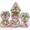 Cusdie Cute Animals DnD Dice Resin D4 D6 D8 D10 D% D12 D20 Polyhedral Dice Set for D&D Pathfinder Role Playing Table Board Games