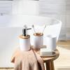 4Pcs 5pcs Bathroom Accessories Set Plastic Bathroom Decor Sets Accessories