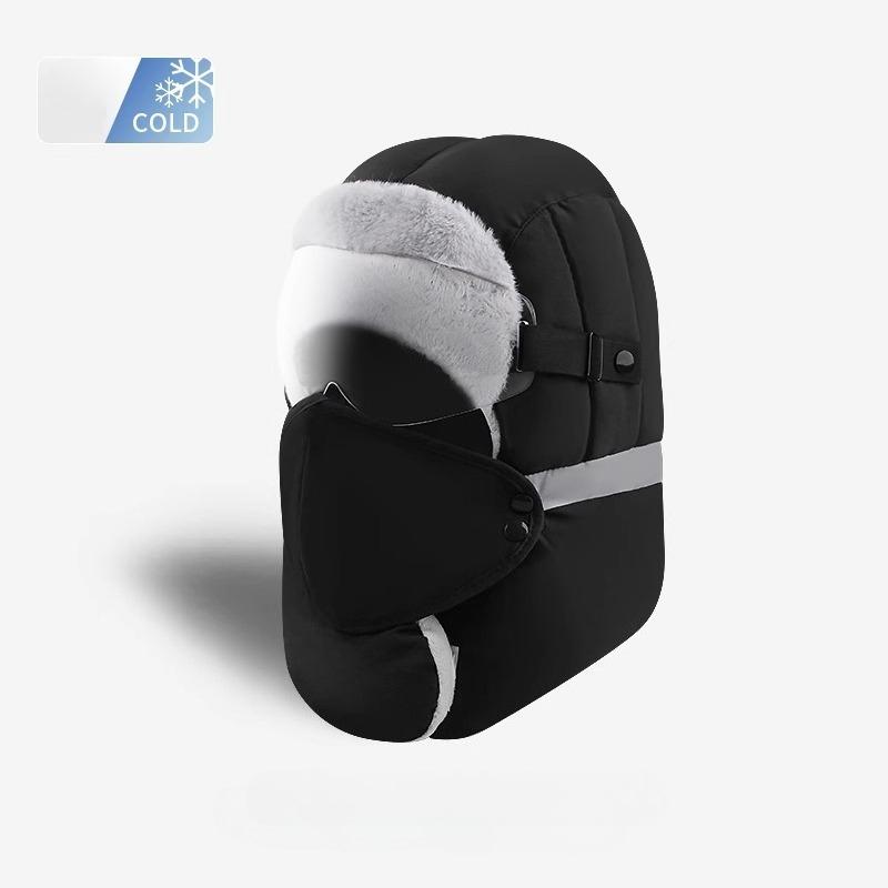 1PC hat women's winter windproof mask riding cold protection equipment piled thick hood warm Lei Feng hat men's northeast cotton hat