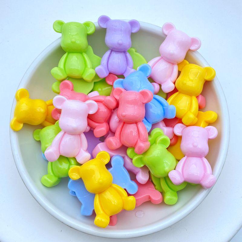 

10Pcs New Cute Mini 18*26mm Mixed Cartoon Bear Flat Back Resin Cabochons Scrapbooking DIY Jewelry Craft Decoration Accessorie