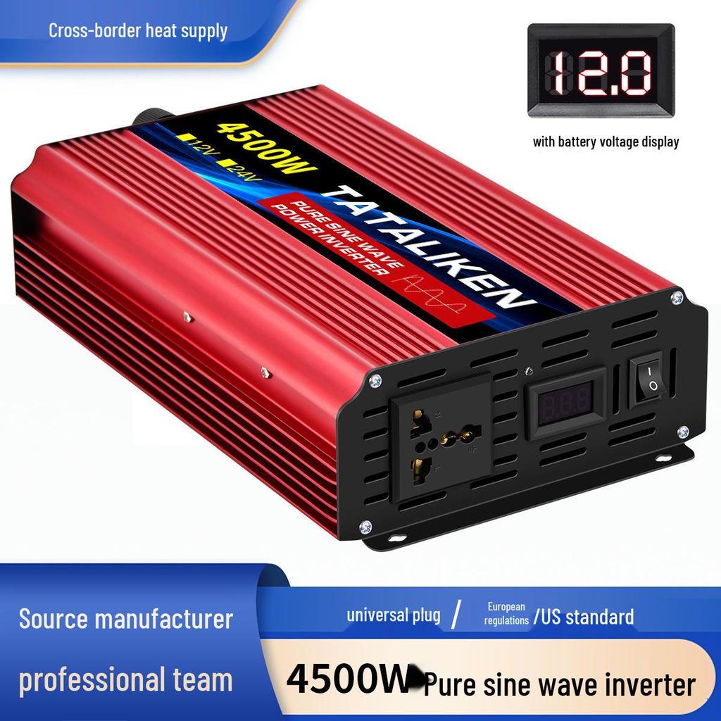 Pure Sine Wave 1500W/45000W Camping Inverter 12V/24V To 110-220V