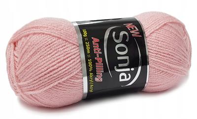 NEW Sonja 100% Acrylic Anti-pilling Powder Pink 2861