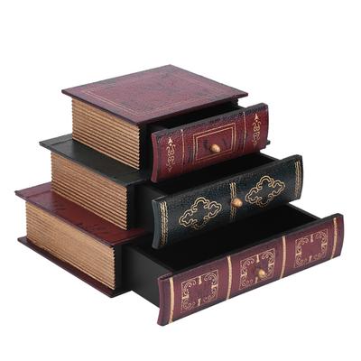 Fashionable Book Shape Jewelry Gift Storage Chest Box Case Holder Organizer