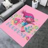 Hugfest, Trolls, Poppy Office Carpet Soft Polyester Entrance Carpet Washable Non-slip Machine Washable Indoor Carpet Living Room Bedroom Din