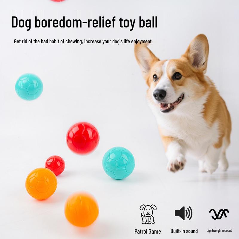 Self-Entertainment Bite-Resistant Dog Toy Ball for Home and Outdoor Play