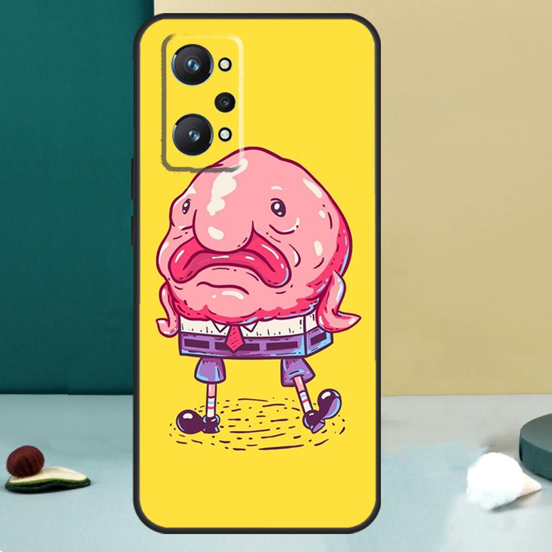 Cute Blobfish For Realme 11 10 12 13 14 Pro Plus GT 7 6 5 Pro GT 6T C67 C61 C53 C51 C21Y C25S C75 C55 Case
