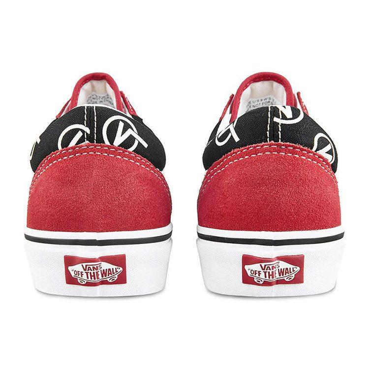 Vans Old Skool Vlogo 'Black Red' VN0A4U3B17B