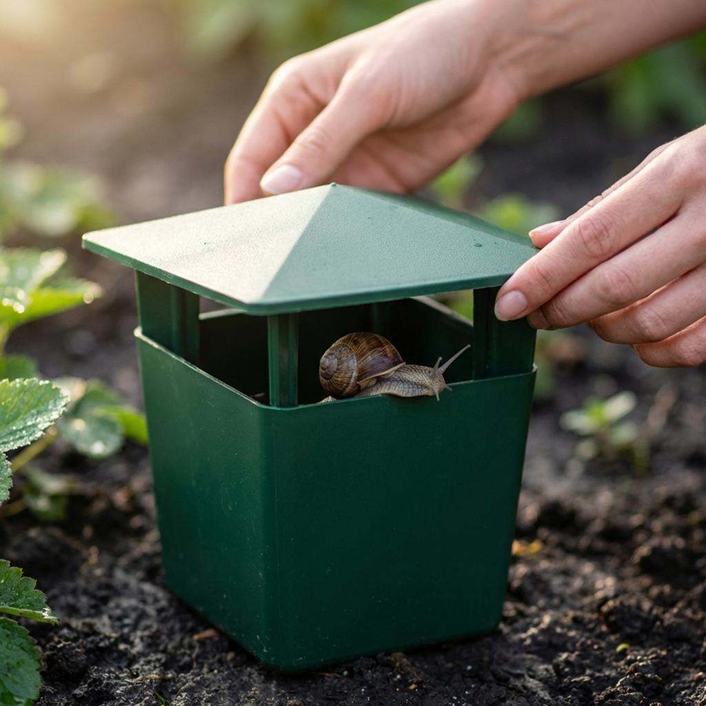Cross-Border  Trap, Garden Slug Trap, Green Plastic .