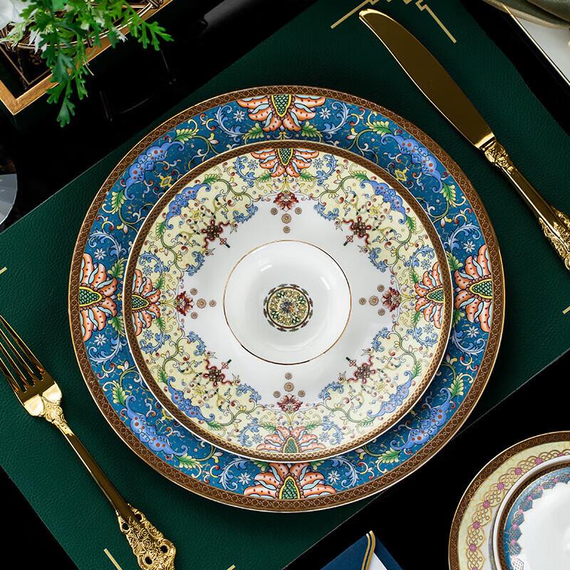 Jingdezhen 11-Inch Chinese Style Bone China Dinner Plate