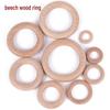 Beech Wood Rings for DIY Jewelry & Crafting - Handmade Weaving Materials, Solid Round Wooden Rings (25/40/45/50/60mm).
