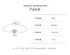 Moissanite 925 Sterling Silver Round Bracelet Fashion Affordable Luxury Full Diamond Bracelet Niche Design Wedding Gift