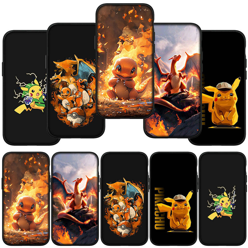 Custodia per Telefono per iPhone 17 16 15 Plus Xiaomi Poco F8 F7 X7 X6 M8 C85 C75 Redmi Note 14 12 11 13 Pro Max A4 14C 13C 15C Carino Pikachu Charmander Pokemon